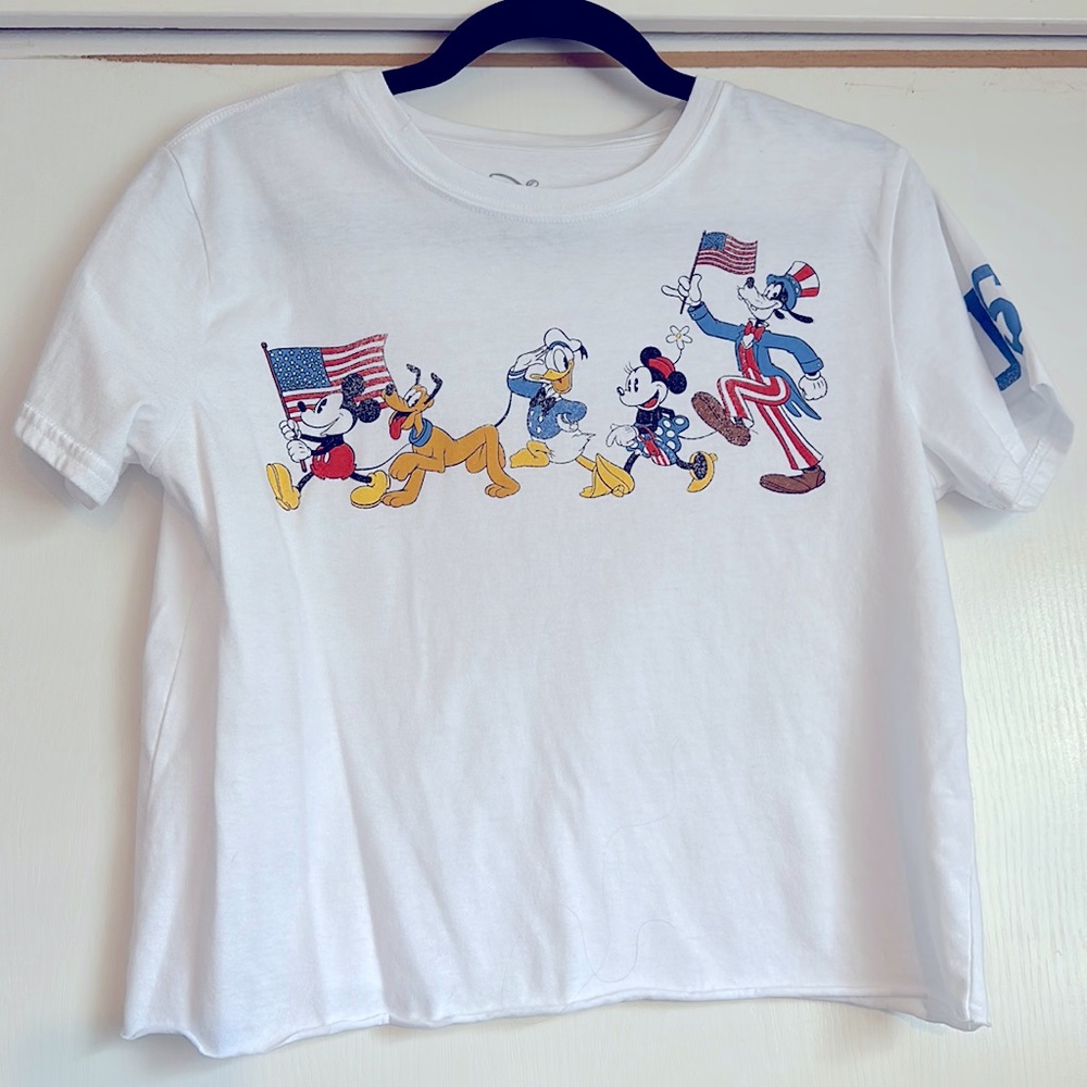 American flag parade Disney tshirt